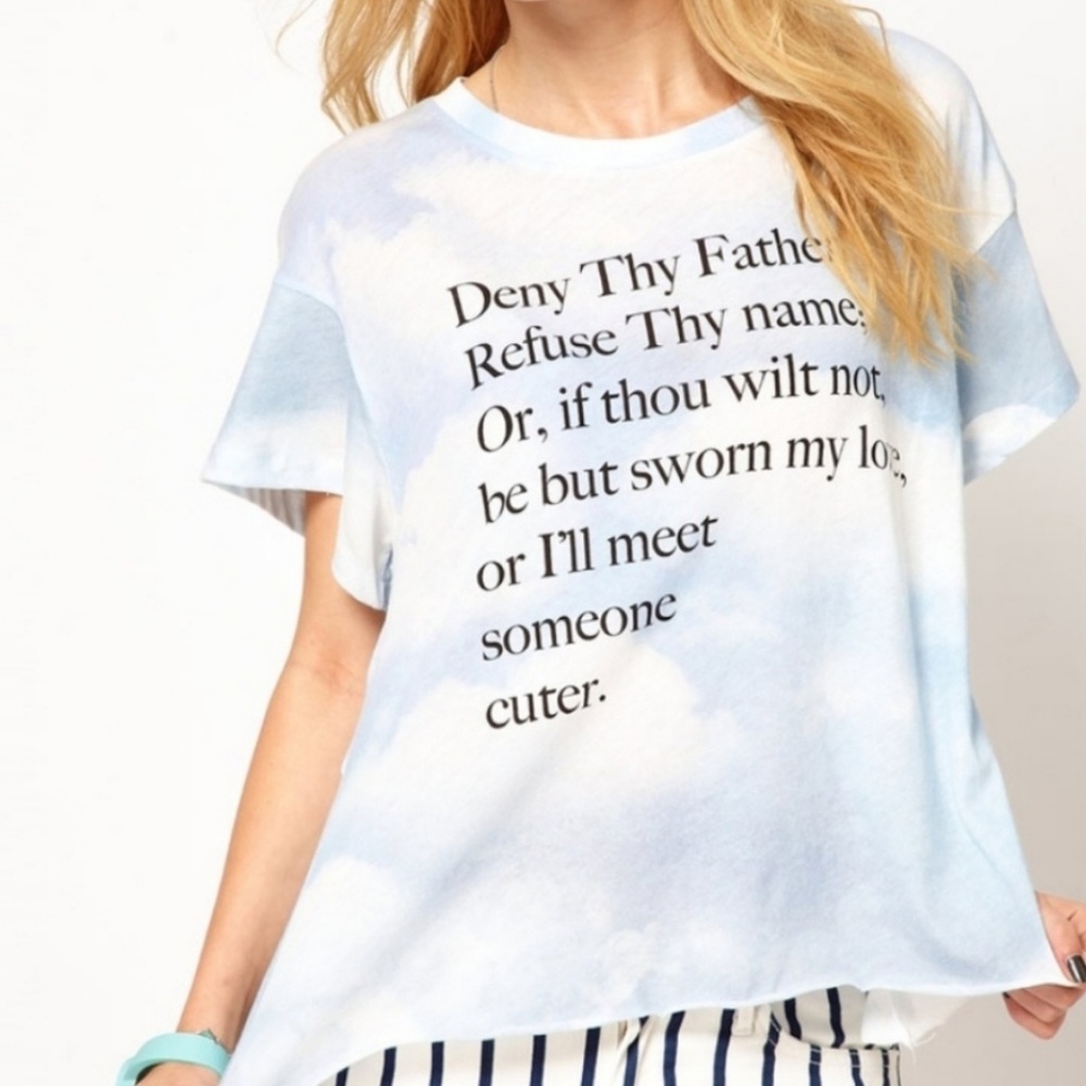 Wildfox Romero and Juliet Cloud Top